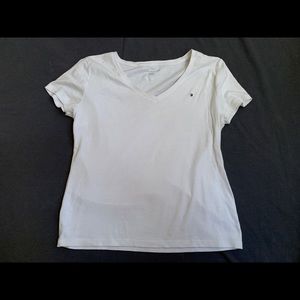 Simple white tee